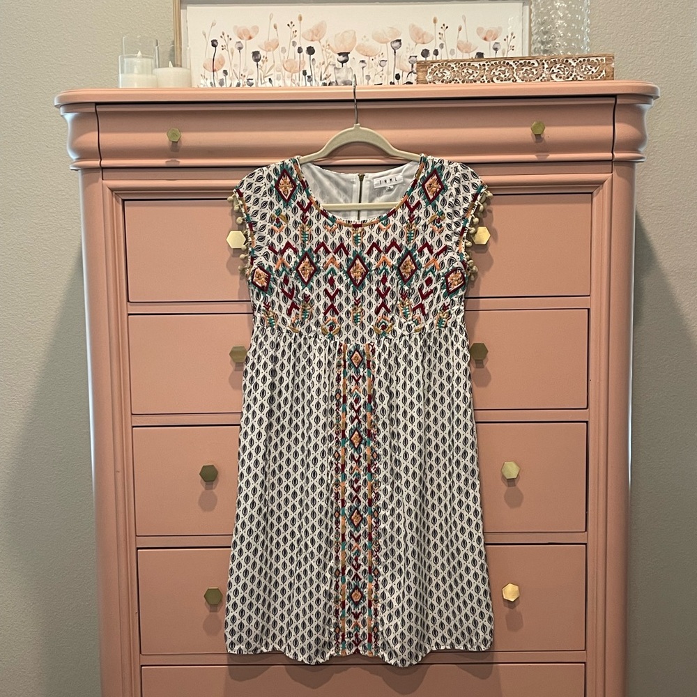 Cute Boutique Dress with embroidery detail! (Dress only)